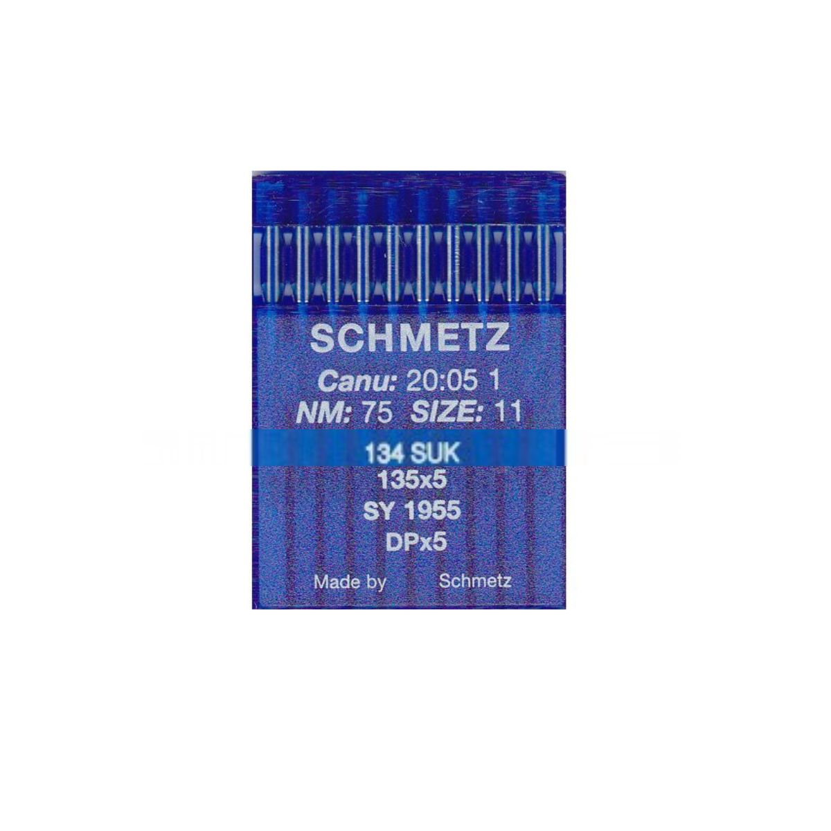 10 Aghi Schmetz n°75 SUK 134R per Macchine Industriali