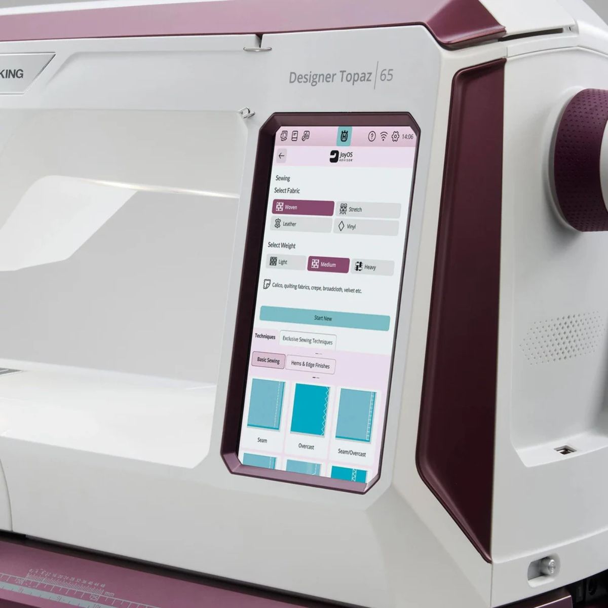 Macchina da cucire e ricamare Husqvarna Viking Designer Topaz 65 display touchscreen