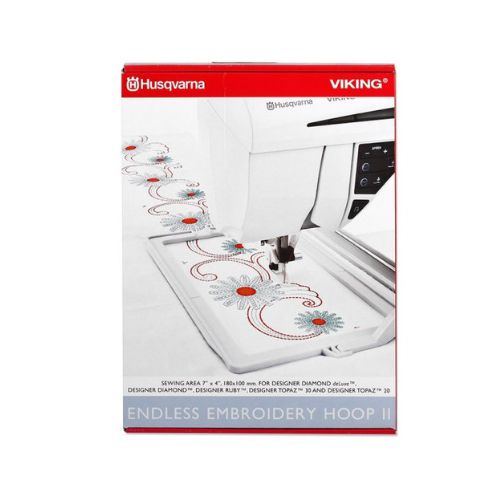 Telaio per ricami infiniti Husqvarna Viking Endless Embroidery Hoop II scatola di cartone