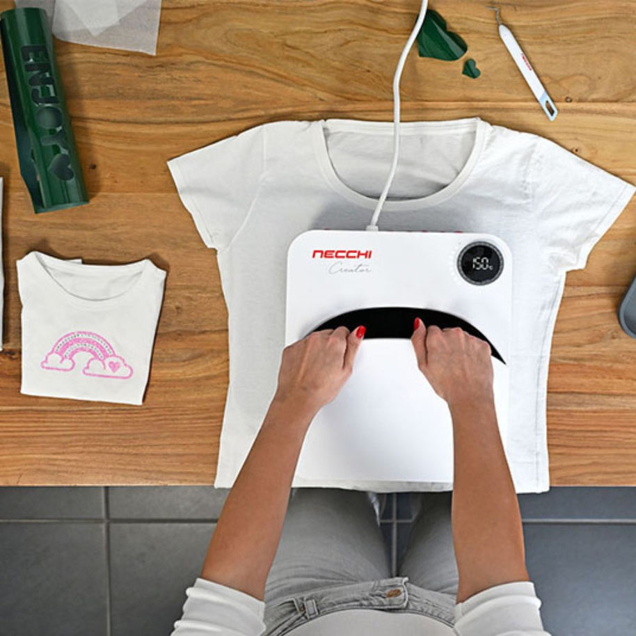 Necchi Flat Press Creator Pressa per Stampa a Caldo 22,86 x 22,86 cm