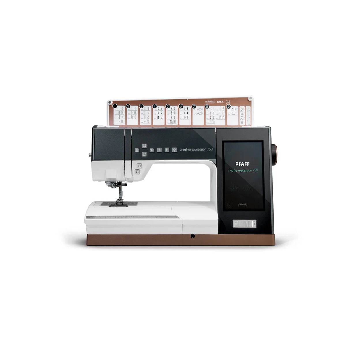 Macchina da cucire e ricamare Pfaff Creative Expression 750 con Telaio 350 x 360 mm. Solo macchina