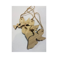 Angelo musicista in legno