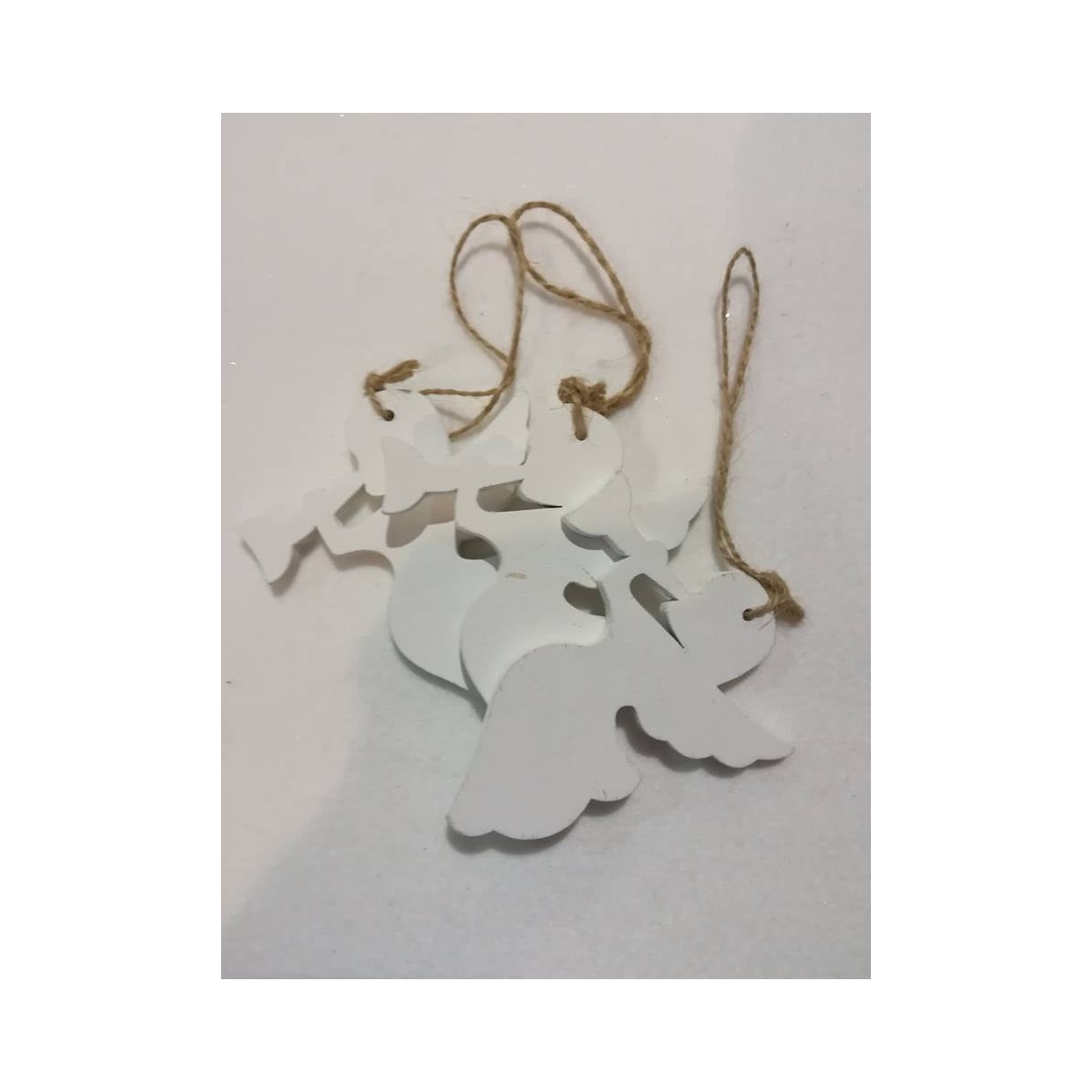 Angelo musicista in legno