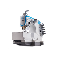 Jack W4D Macchina Punto Copertura Industriale a 3 Aghi con Tavolo