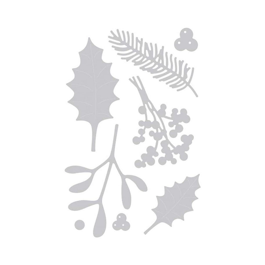 Sizzix Fustella Thinlits 662571 fogliame invernale