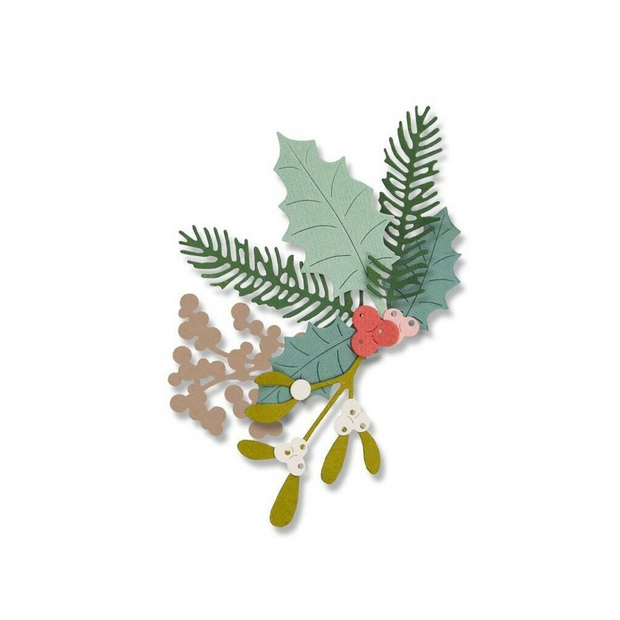 Sizzix Fustella Thinlits 662571 fogliame invernale