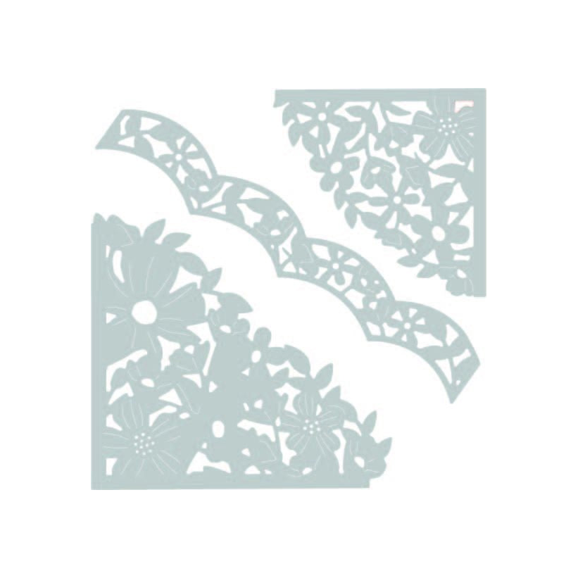Fustella Thinlits Sizzix 662861 Angoli decorati