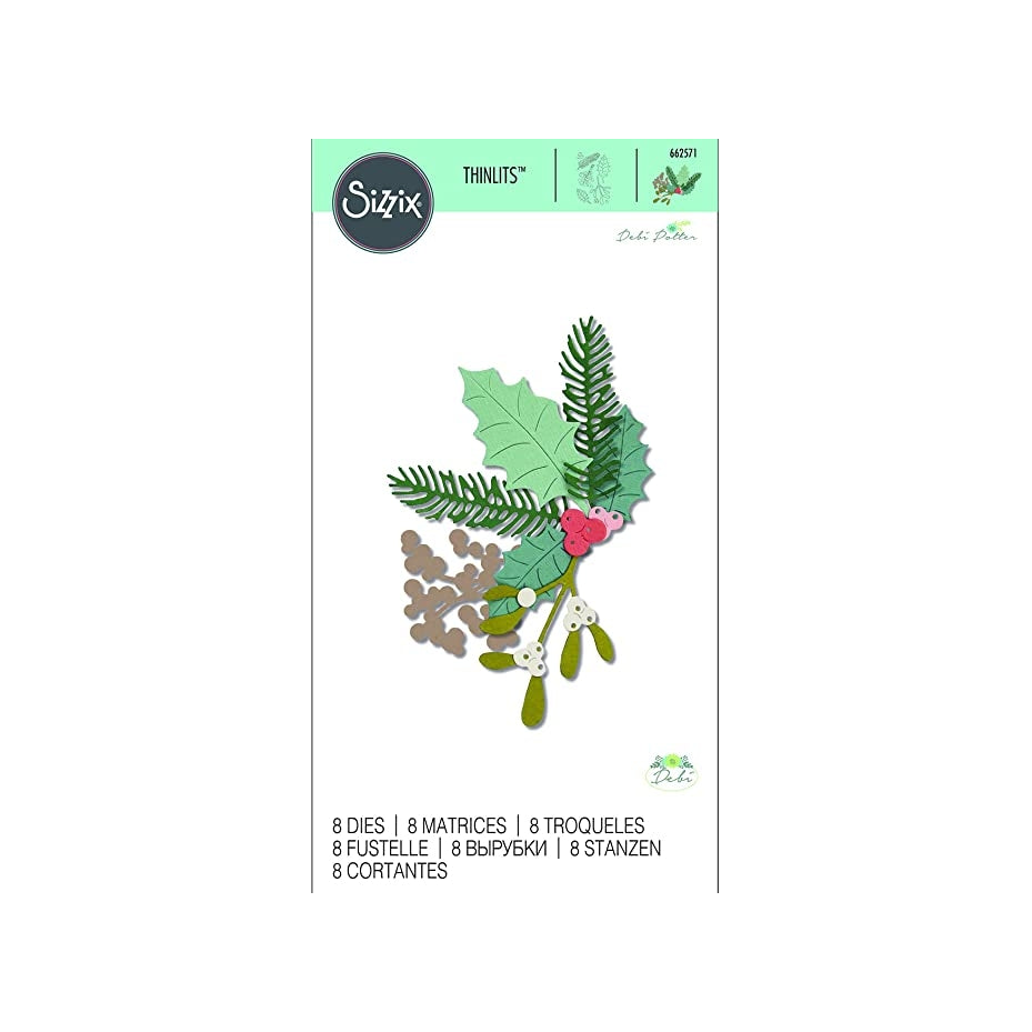 Sizzix Fustella Thinlits 662571 fogliame invernale
