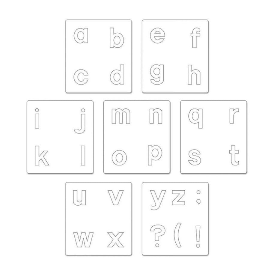 Fustella BigZ Sizzix A10082 Alfabeto Block minuscolo sagome