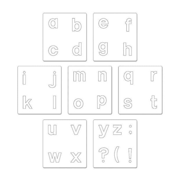 Fustella BigZ Sizzix A10082 Alfabeto Block minuscolo sagome