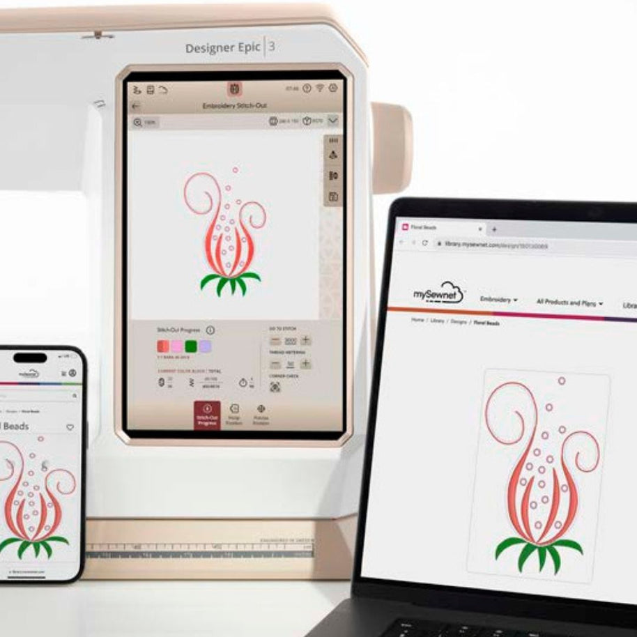 Husqvarna Viking macchina per cucire e ricamare app MySewNet