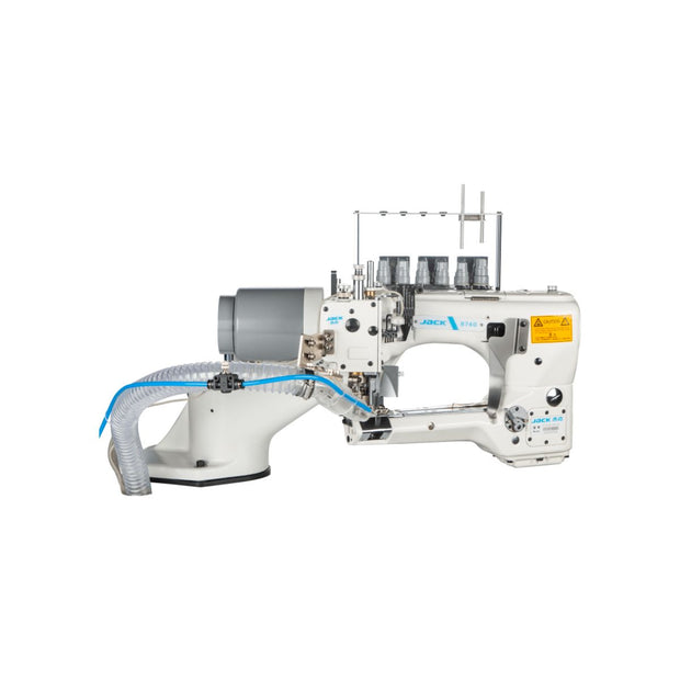 Jack 8740C Macchina 4 Aghi 6 fili Braccio Rovescio con Punto di Copertura