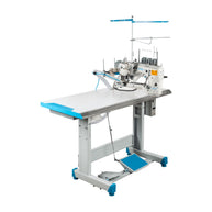 Jack 8740C Macchina 4 Aghi 6 fili Braccio Rovescio con Punto di Copertura con tavolo