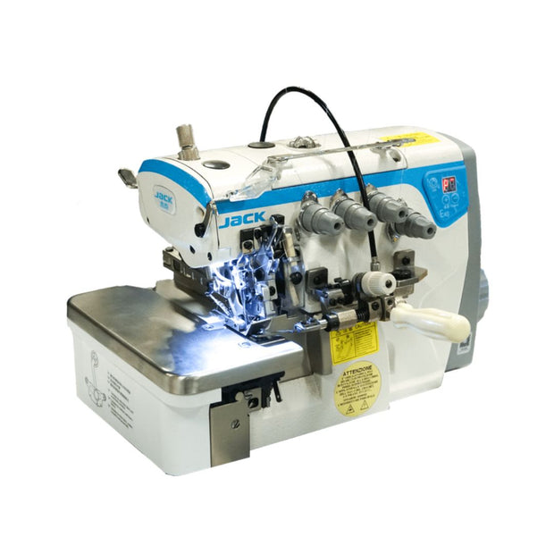 Jack E4S Macchina Tagliacuci 5 Fili con Gruppo Arricciatore