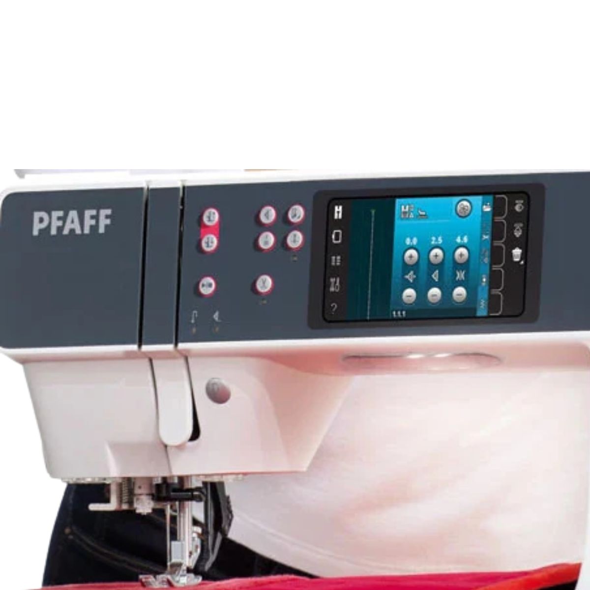 Macchina da cucire e ricamare Pfaff Creative 3.0 dettaglio display cucito