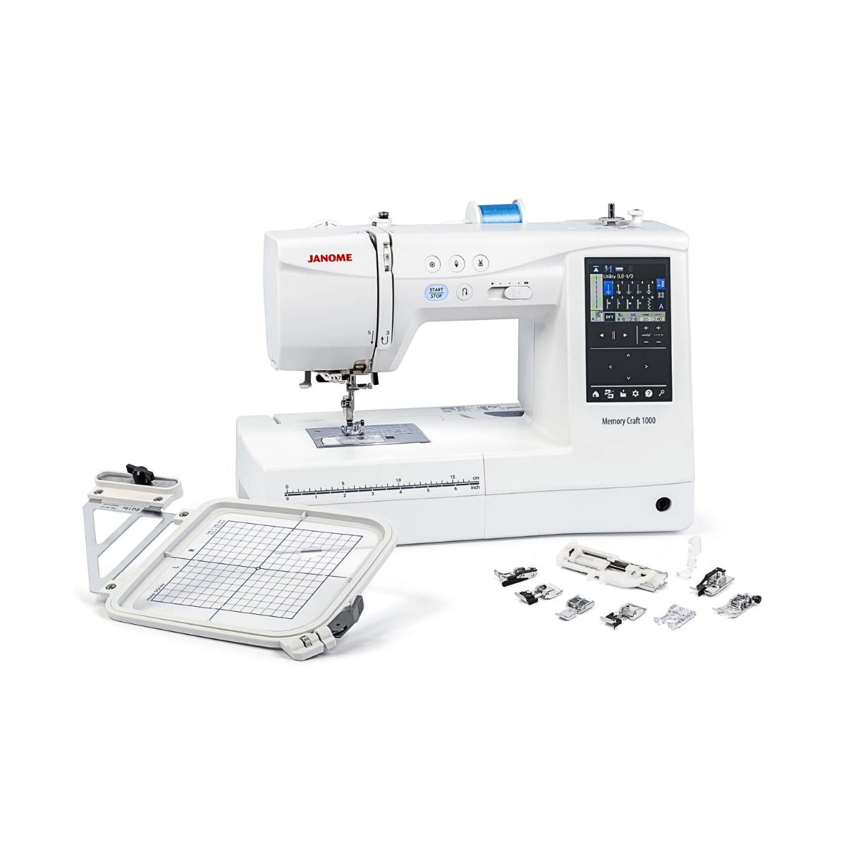 Macchina per cucire e ricamare Janome Memory Craft MC1000 con accessori cucito e ricamo