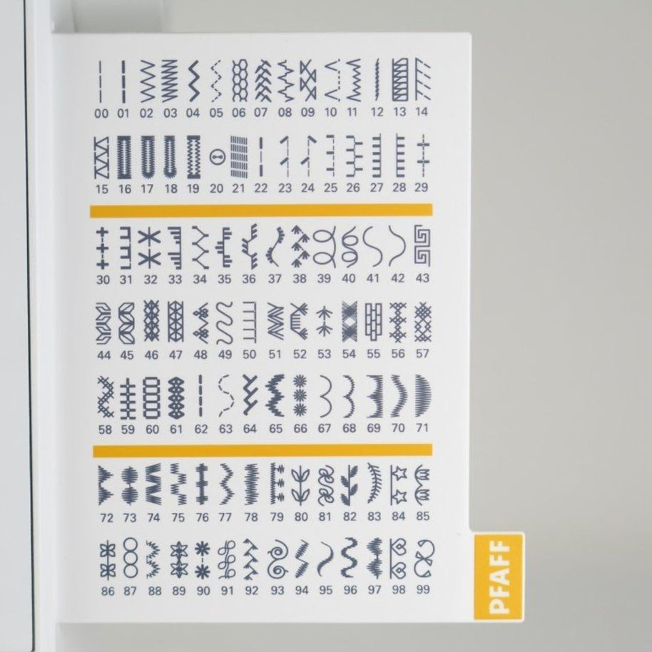 macchina da cucire elettronica Pfaff Passport 3.0  tabella 99 punti