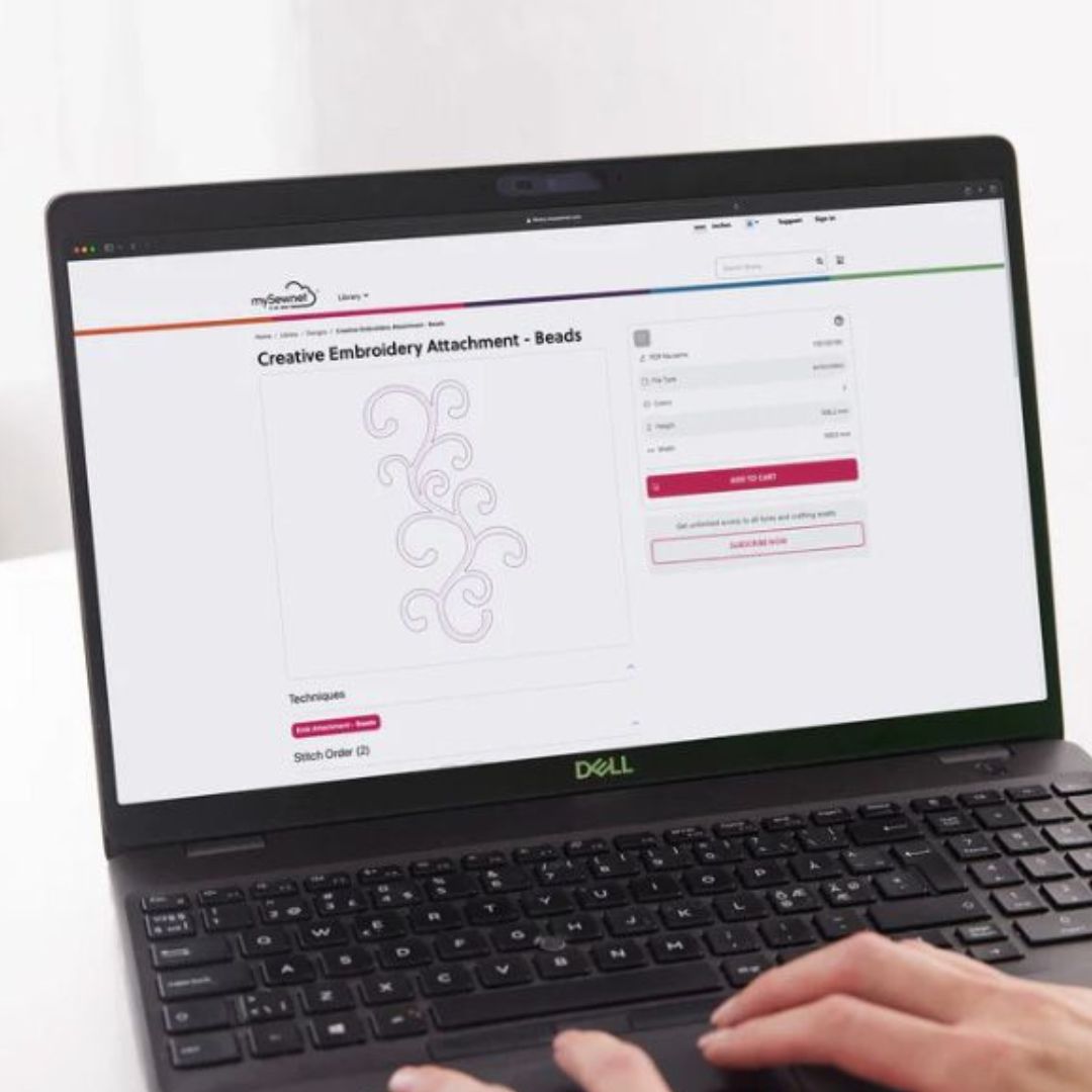 Macchina da cucire e ricamare Pfaff Creative Performance™ 950 connessione a MySewnet