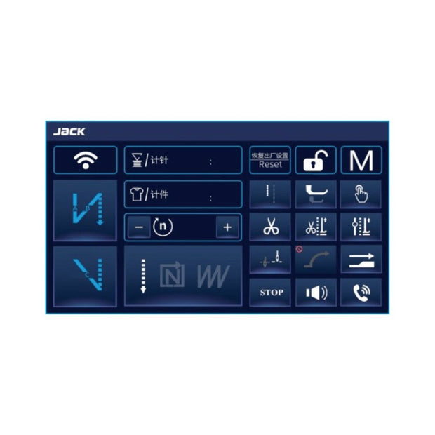 Macchina per Cucire Jack Z7 Triplice Trasporto con Intelligenza Artificiale pannello touch screen
