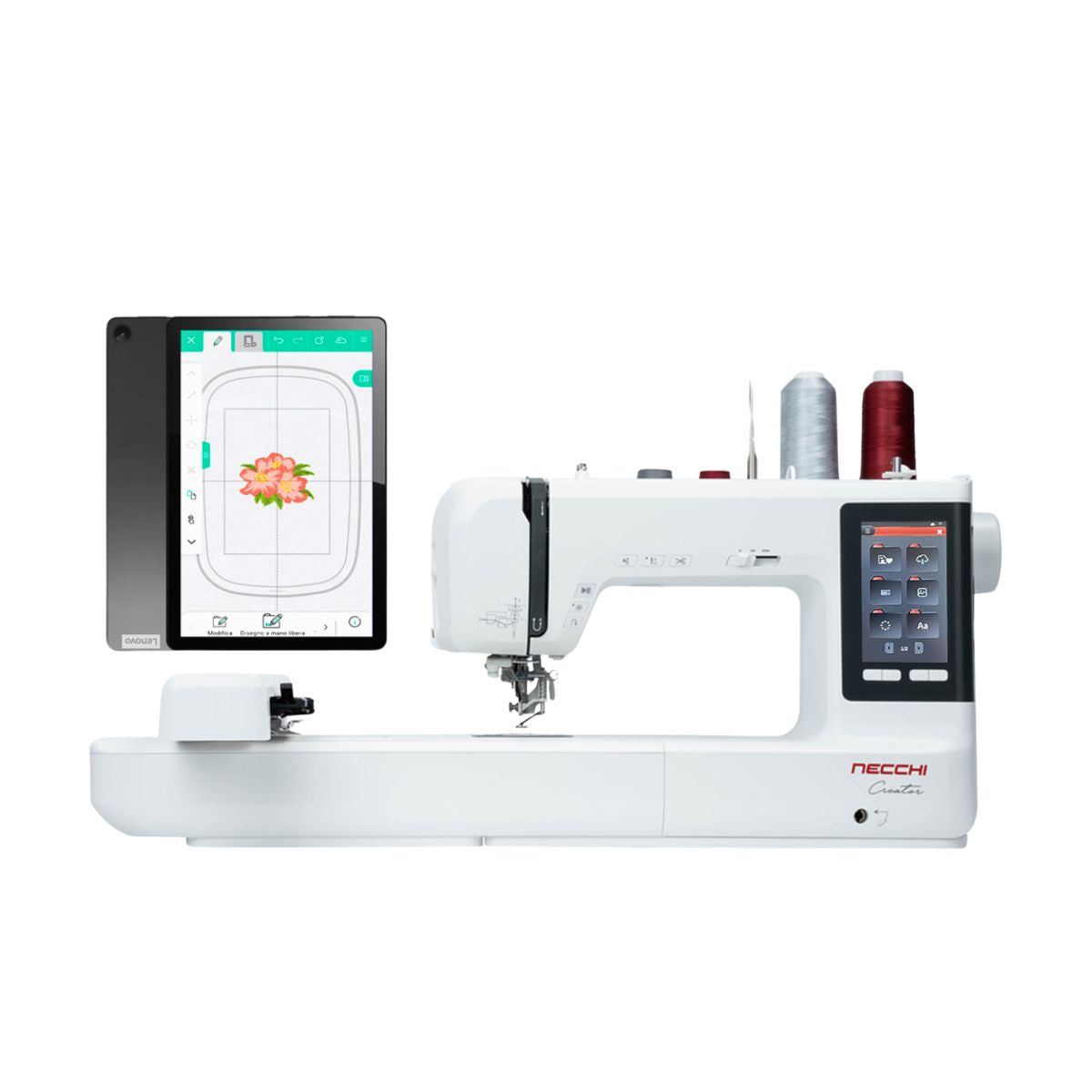 Necchi Creator C1200 Macchina per Ricamare con Tablet in Omaggio!