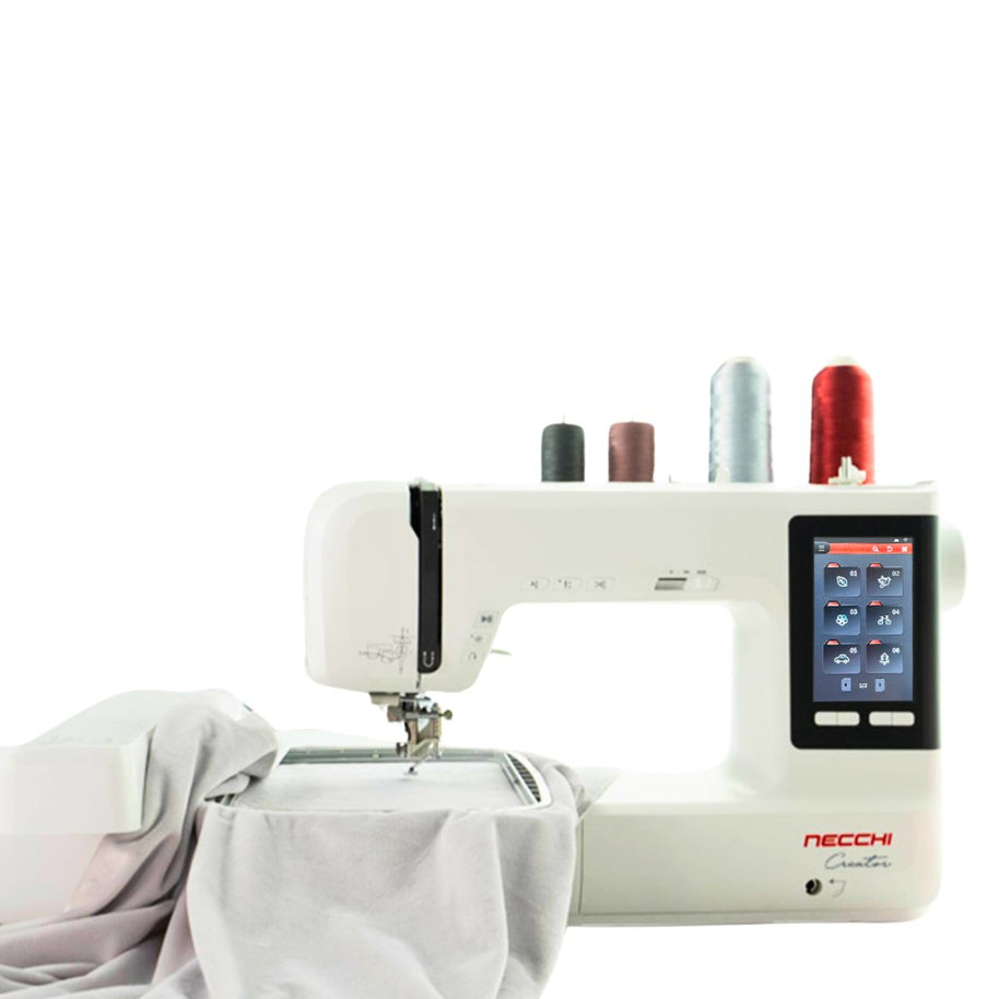 Necchi Creator C1200 Macchina per Ricamare con Tablet in Omaggio telaio misura 16x26 cm