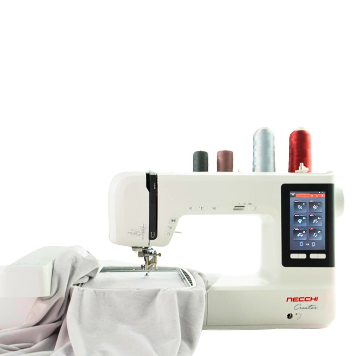 Necchi Creator C1200 Macchina per Ricamare con Tablet in Omaggio telaio misura 16x26 cm