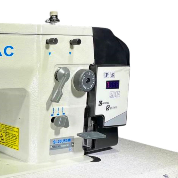 Simac 20U-53Z Macchina da cucire Industriale Punto Dritto e Zig Zag dettaglio manopole per regolazioni