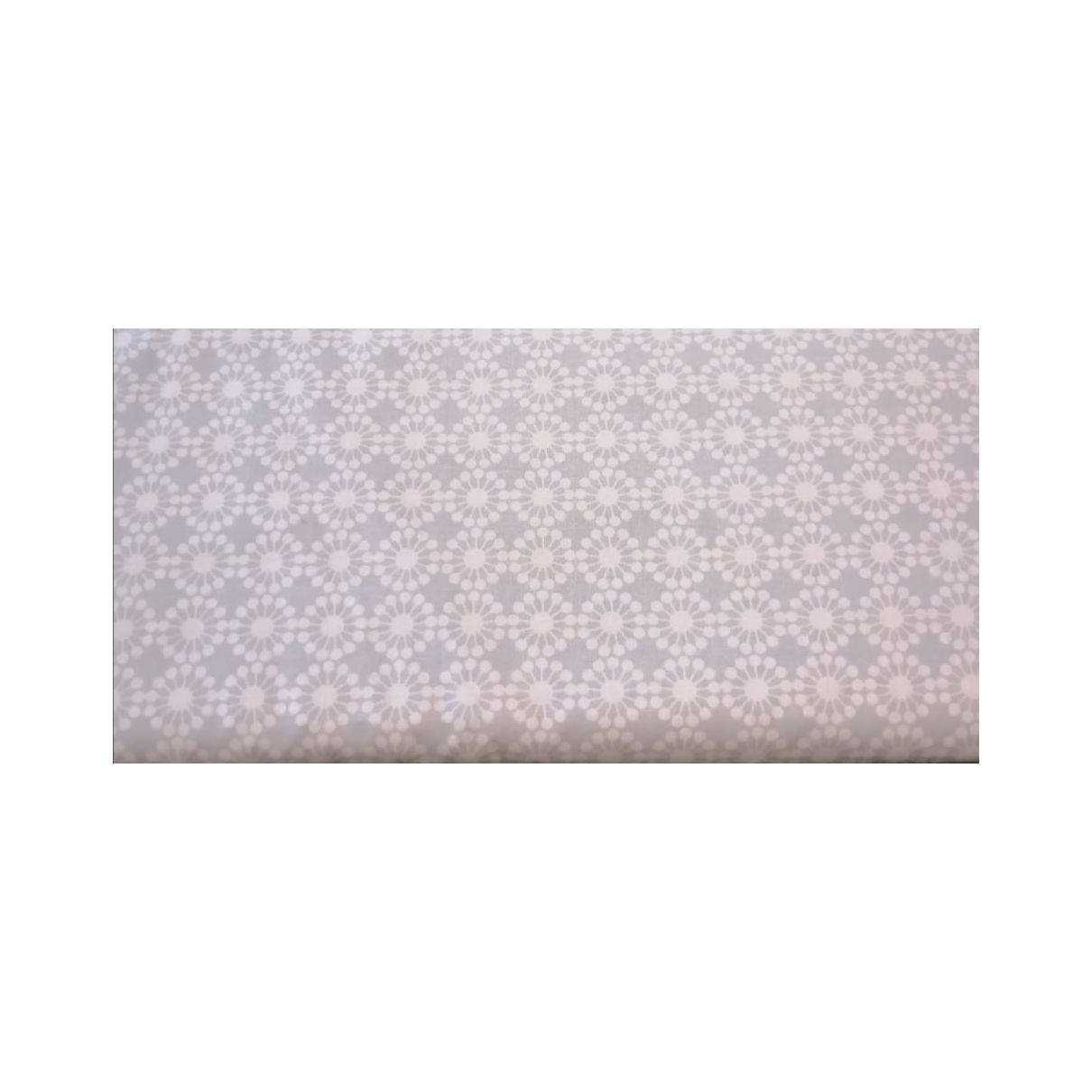 Tessuto in Cotone Americano colore Celeste con Fiori