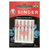 Aghi Singer da ricamo in titanio n.90