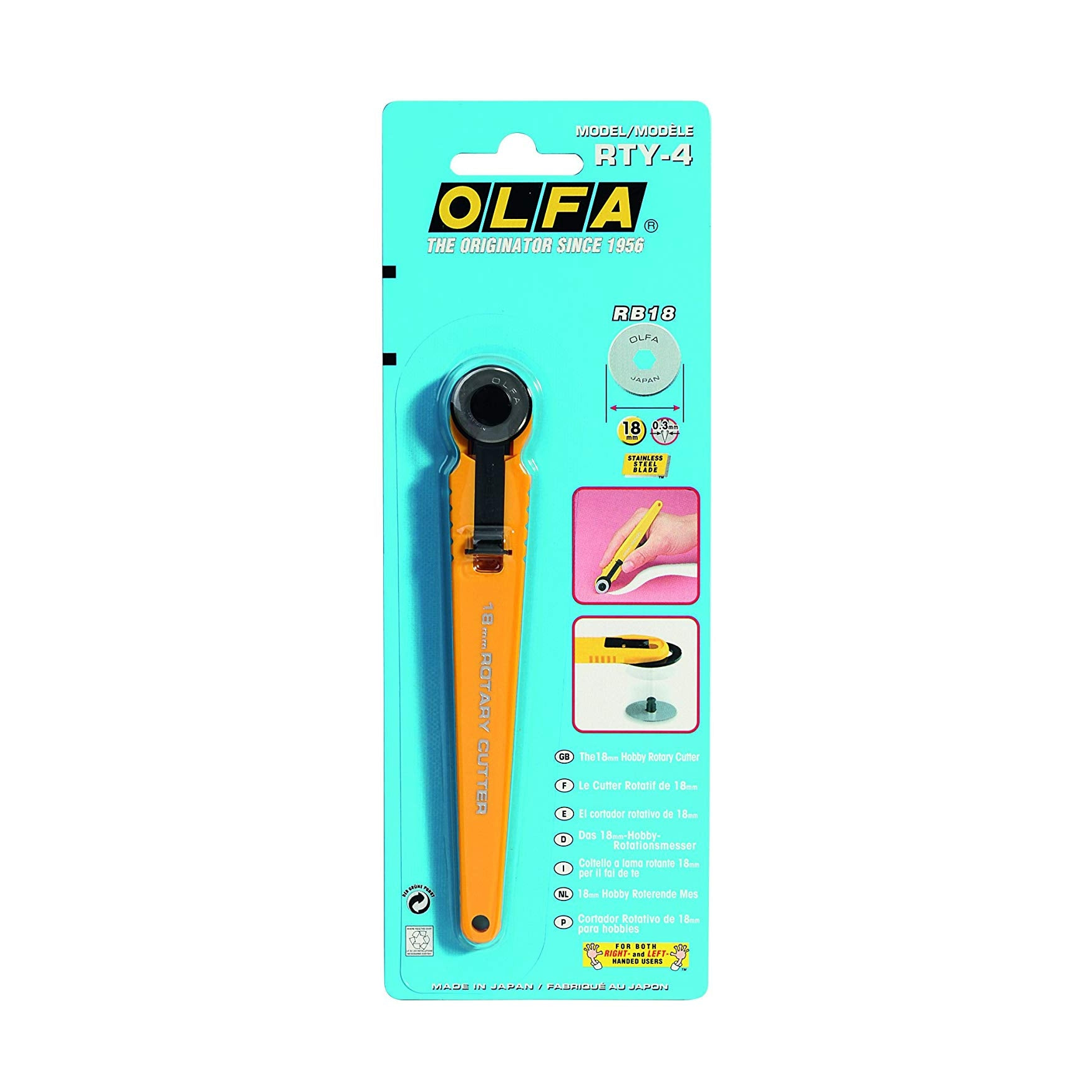 Olfa RTY-4 Taglierina Rotante da 18mm