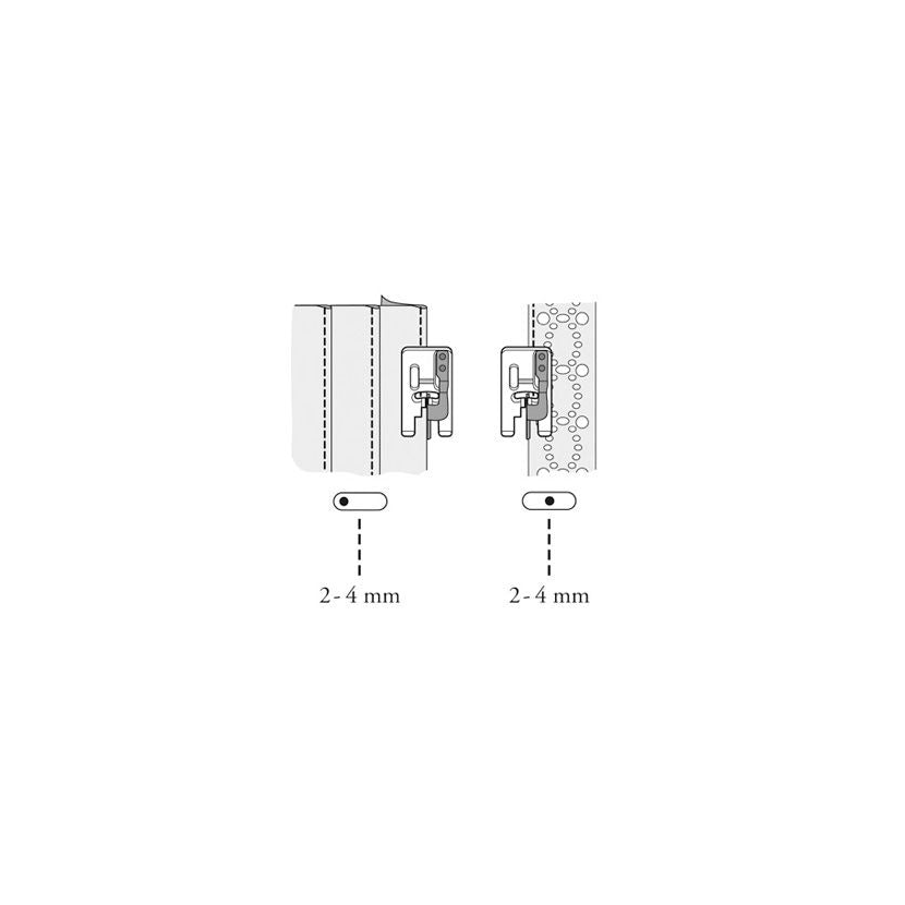 Piedino a lamella centrale Husqvarna viking