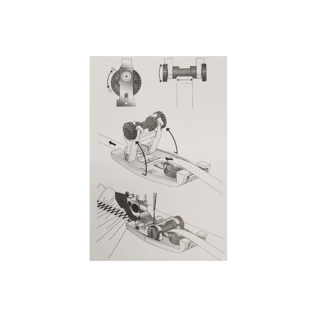 Piedino per elastici con sistema idt Pfaff