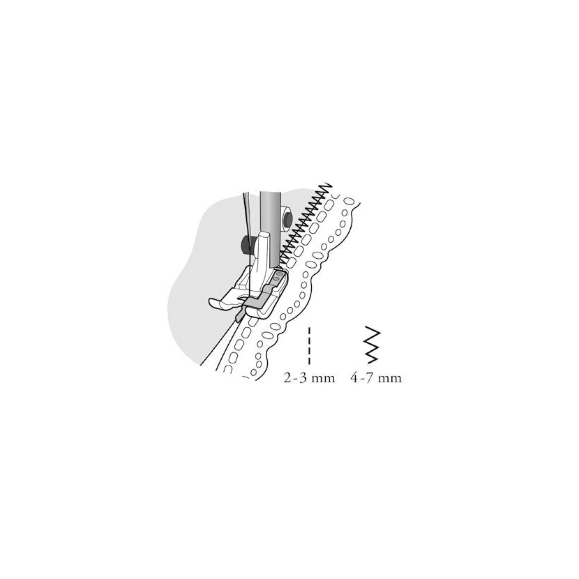 Piedino a lamella centrale Husqvarna viking