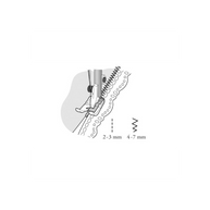 Piedino a lamella centrale Husqvarna viking