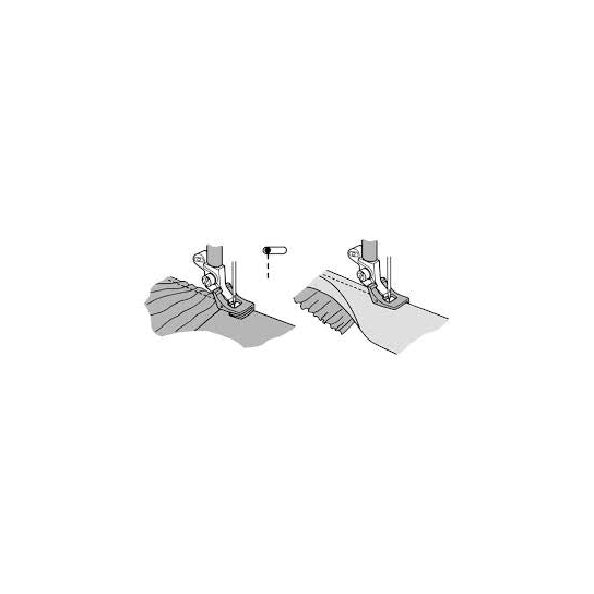 Piedino per Arricciare Husqvarna Viking 412797145