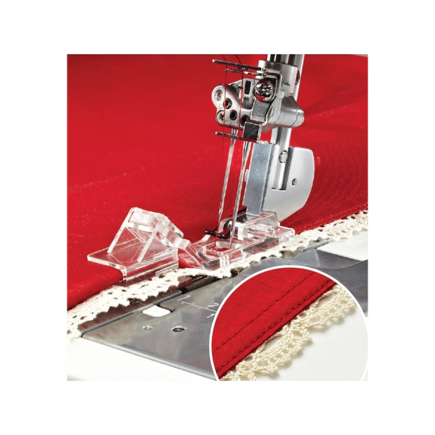 Piedino per unire e piegare Inspira 620097396 per Pfaff Coverlock 3.0