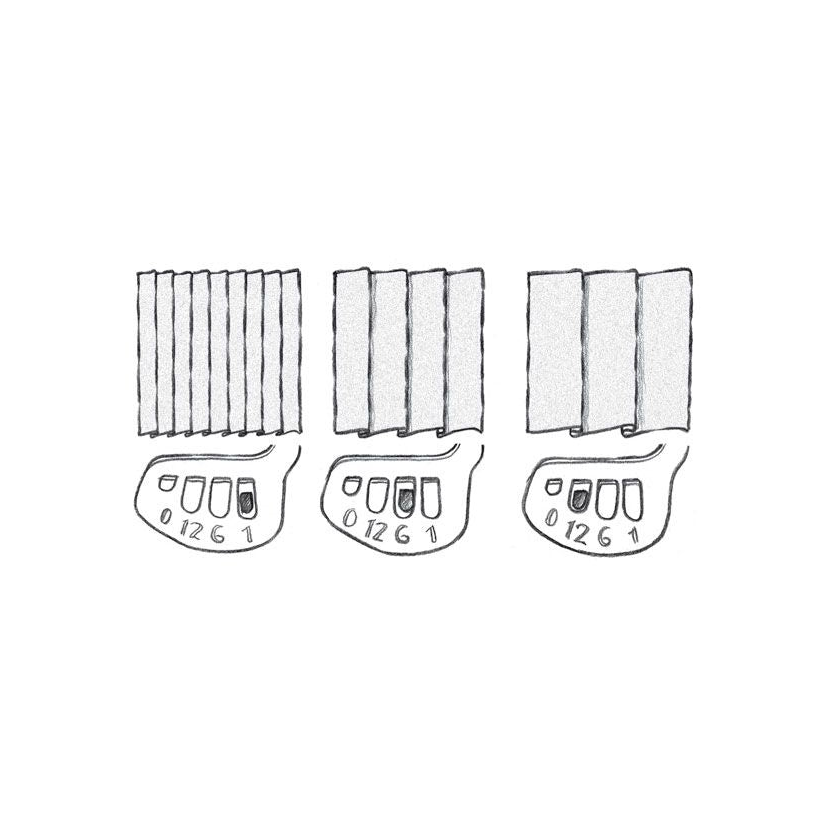 Husqvarna Viking Piedino per plissettature