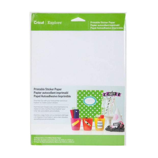 Cricut 2002530 10 fogli di carta adesiva stampabile