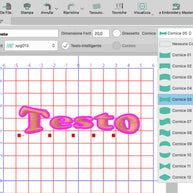 Necchi Software DRAWings XII CREATIVE editor testo