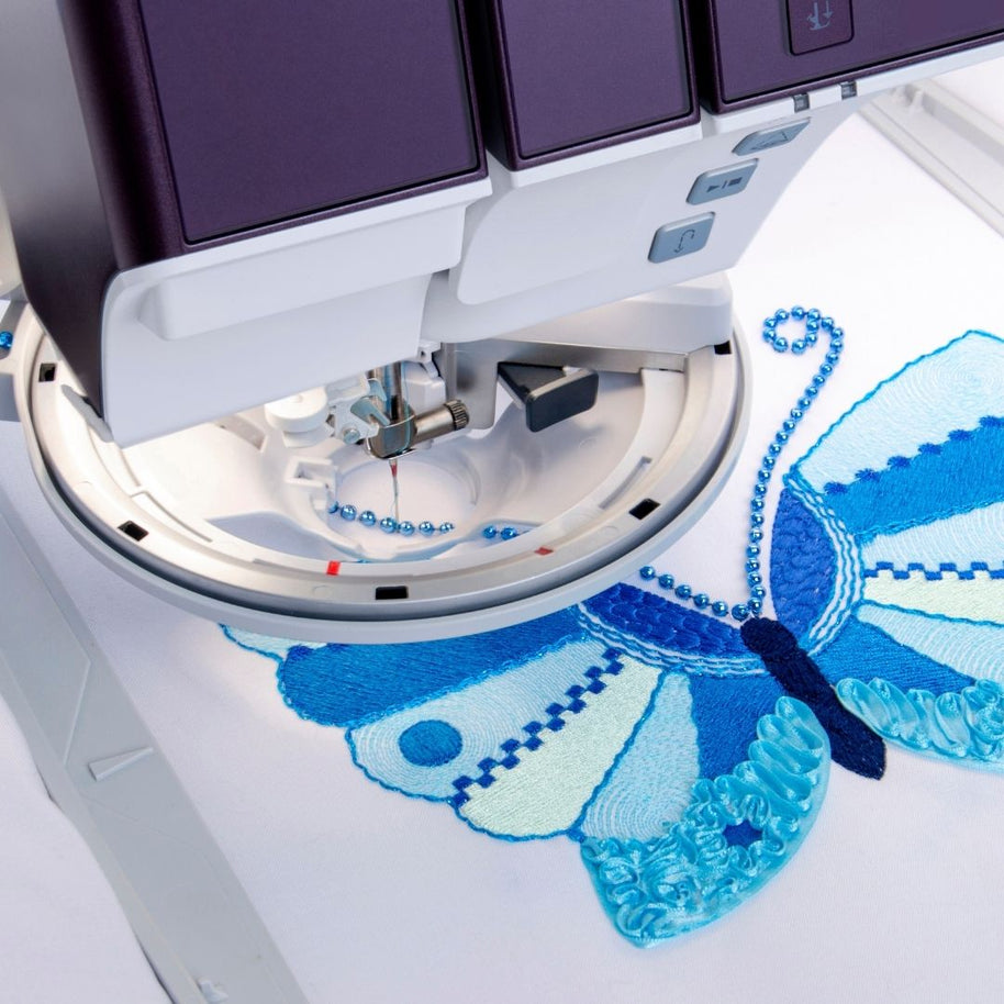 Pfaff icon 2 macchina per cucito e ricamo con intelligenza artificiale telaio nastri e perle opzionale