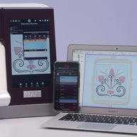 Pfaff icon 2 macchina per cucito e ricamo con intelligenza artificiale app ricami dedicata