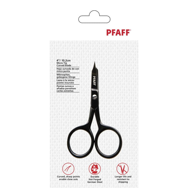 Pfaff Forbici da ricamo 4" con lame curve