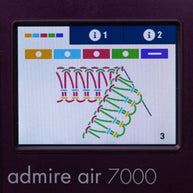 Pfaff Admire air 7000 Tagliacuci con Punto di copertura ed infilatura ad aria