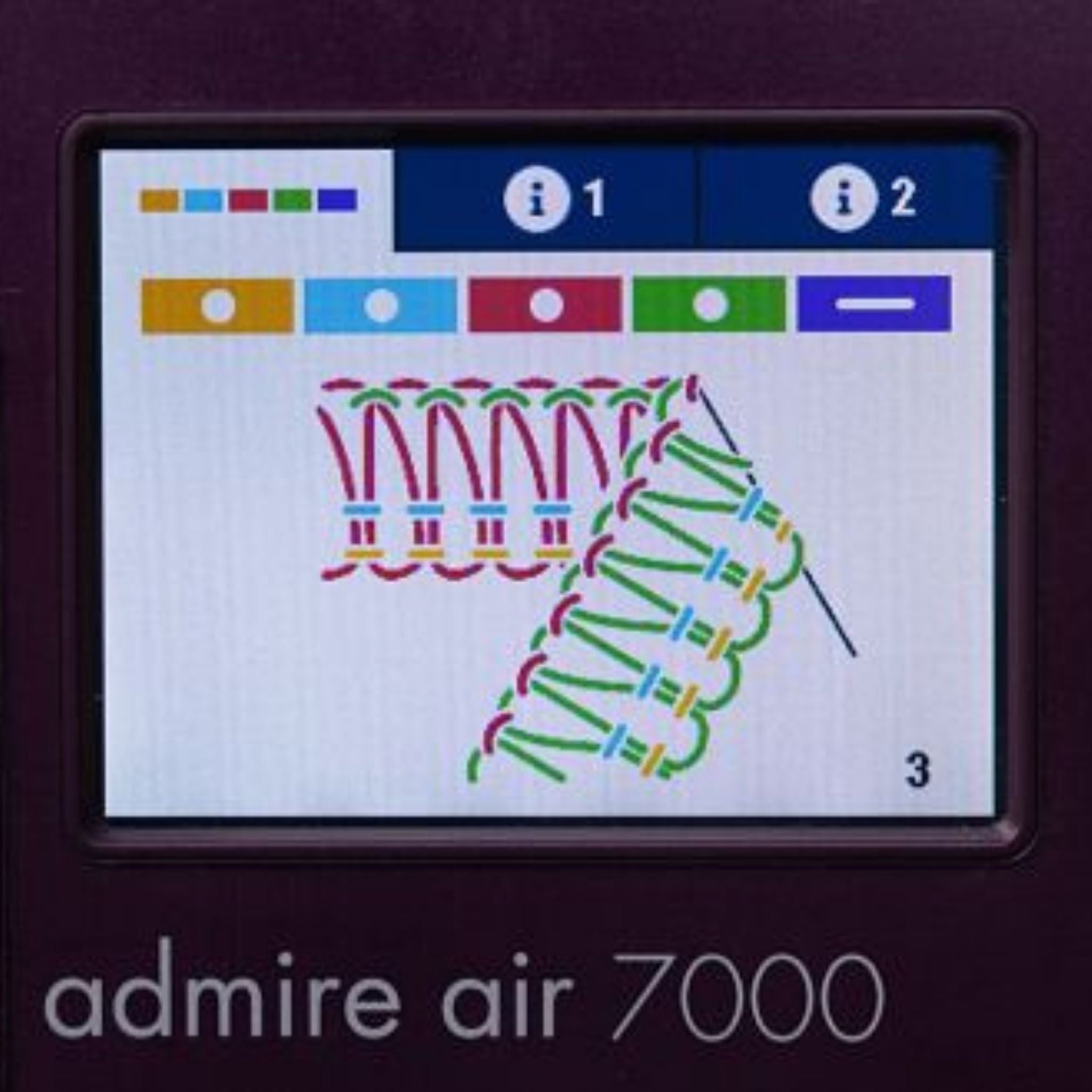 Pfaff Admire air 7000 Tagliacuci con Punto di copertura ed infilatura ad aria