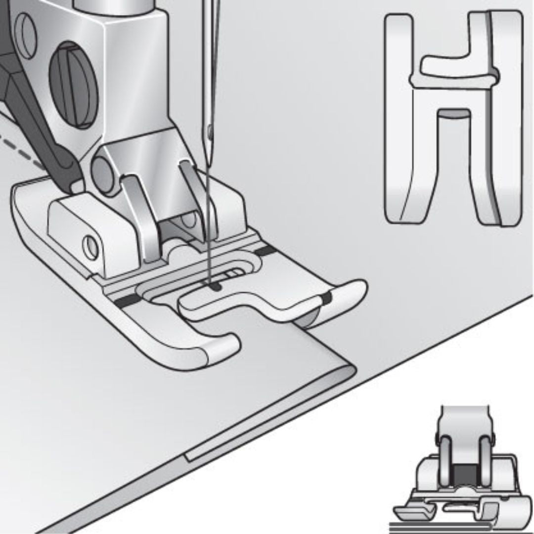 Pfaff 821007096 Piedino Bi-livello con Bordo destro istruzioni
