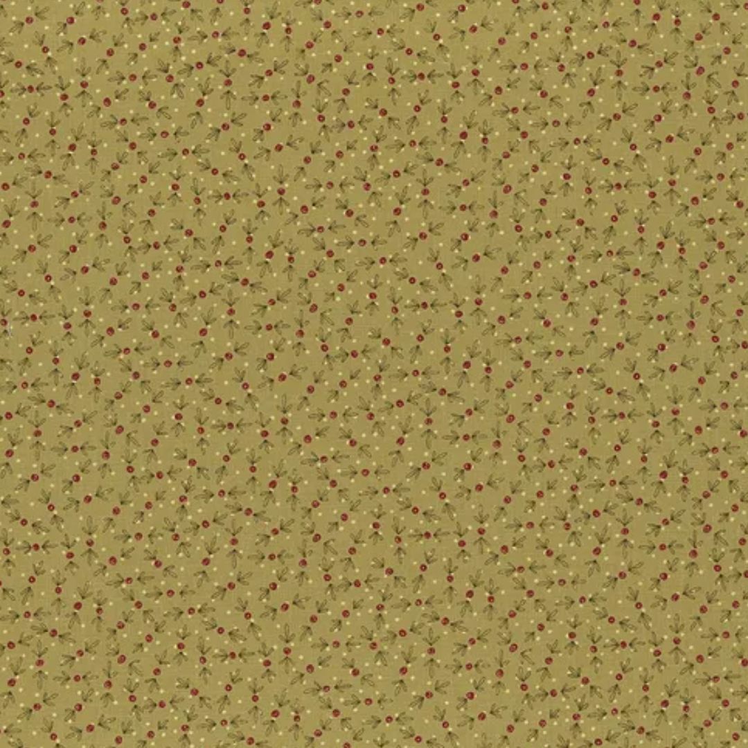 Tessuto in Cotone Americano micro fantasia country fiorellini bordeaux