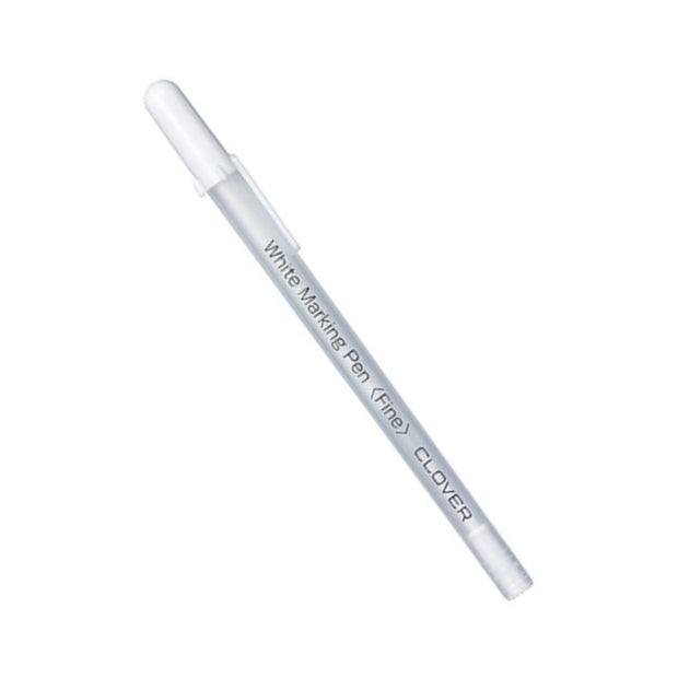 Penna bianca evanescente a caldo per tessuti a punta fine Clover art. n. 517