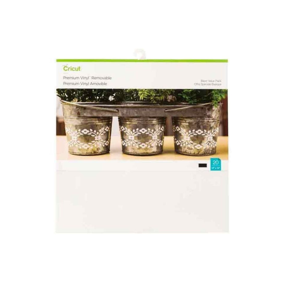 Cricut 2004329 20 fogli di vinile removibile bianco e nero