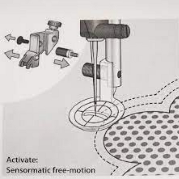 Pfaff Piedino per trapuntare a mano libera Echo