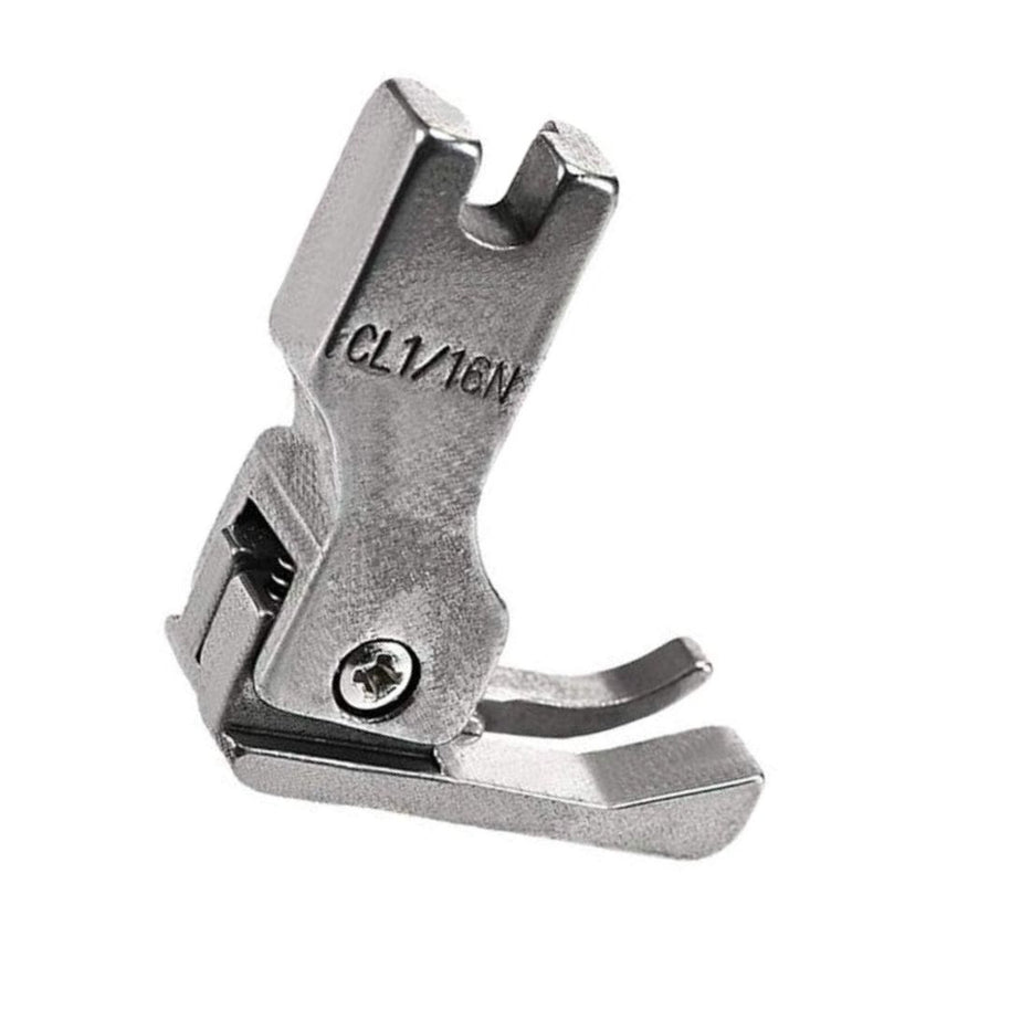 Piedino compensativo sinistro cucitura a 1,60mm per macchina industriale